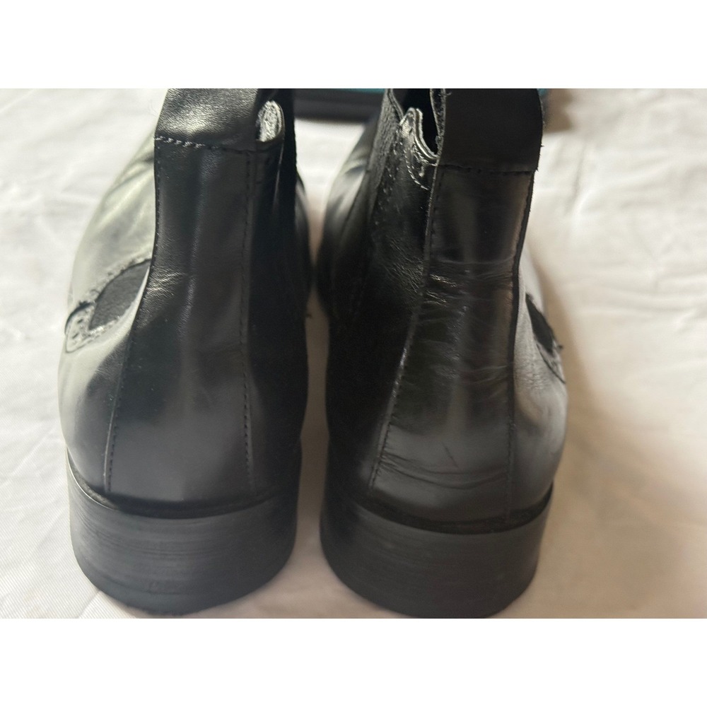 Maison Forte Ivan Chelsea Boots Mens 8.5 Black Good Brogue Leather Ankle Boots